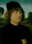 Hans Memling Retrat d'un home oil painting artist